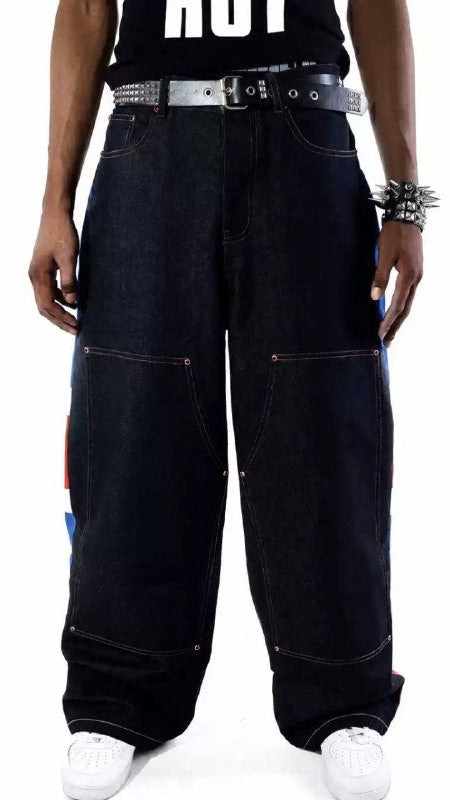 Union Patchwork Baggy Denim
