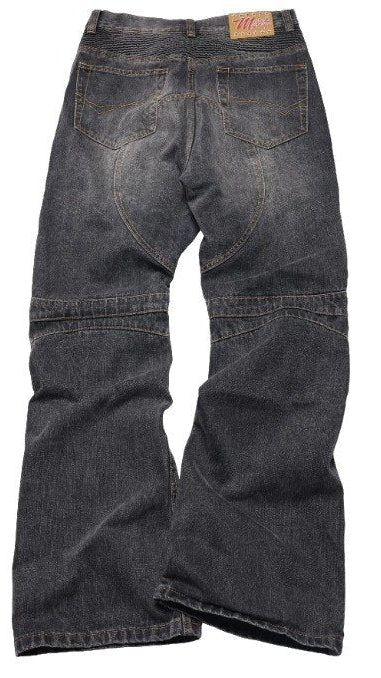 Grey Panel Flare Jeans