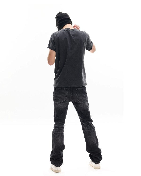 NoE Destroyed Bootcut Jeans - SWAGLAB