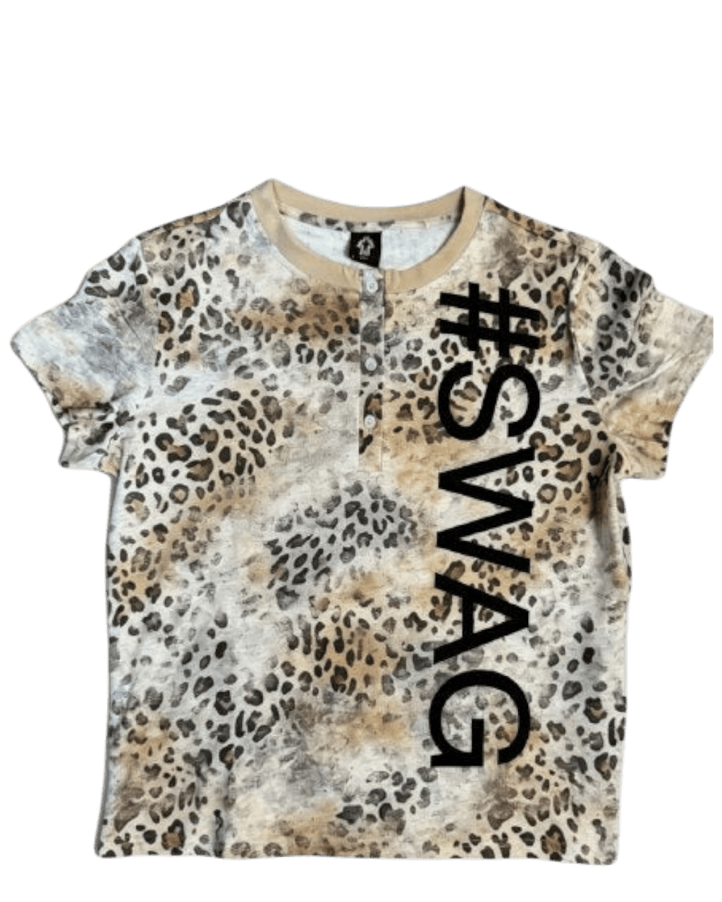 EZWIK Leopard Henley Tee - SWAGLAB