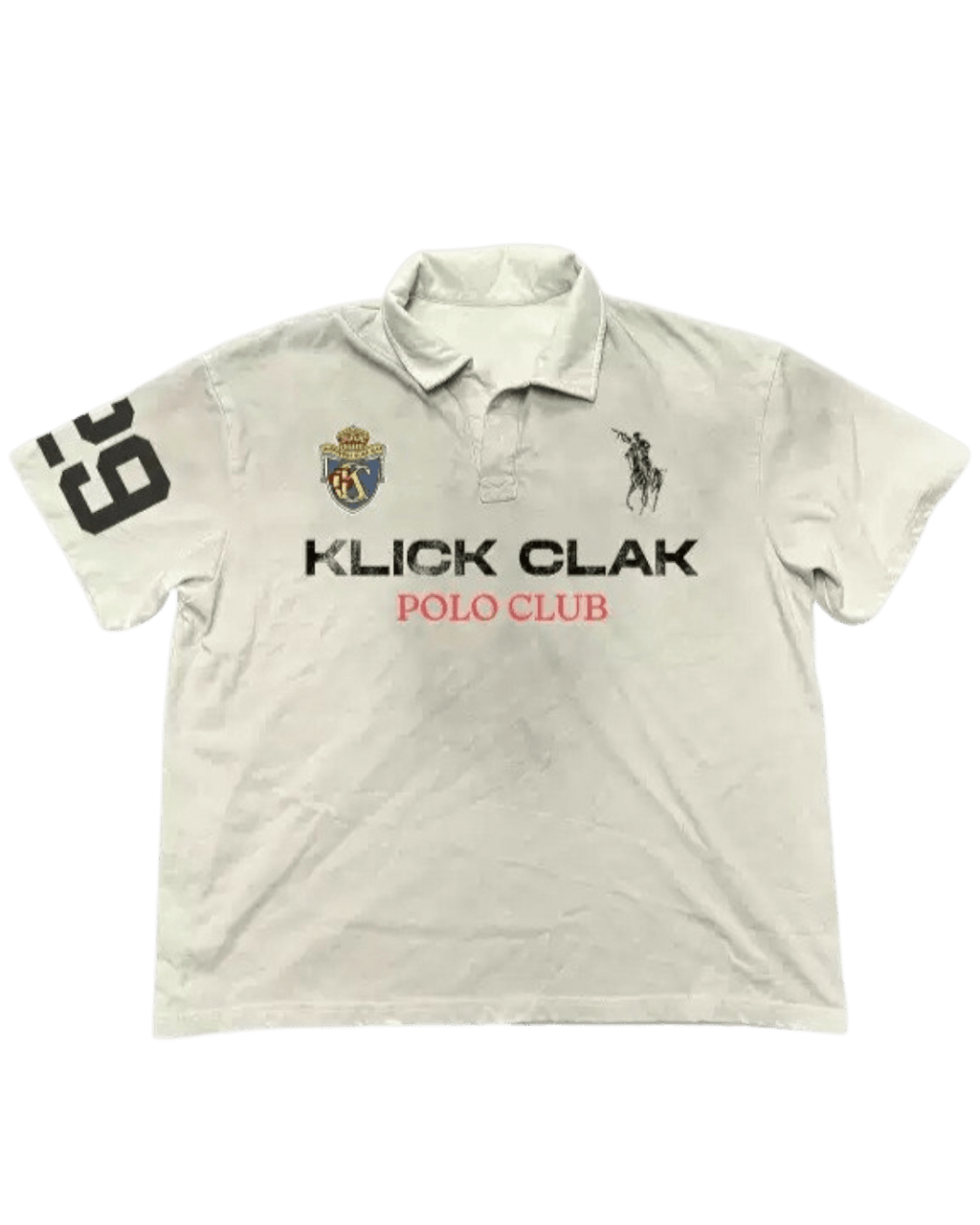 KLICK CLAK Distressed Polo Tee - SWAGLAB