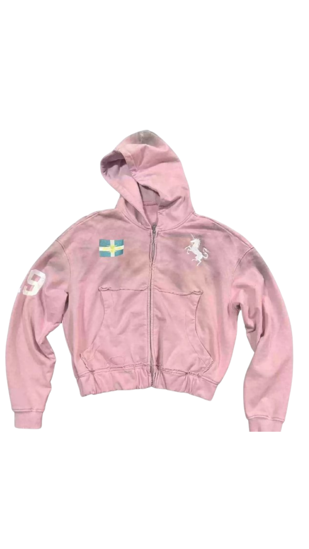 KLICK CLAK Washed Zip Hoodie