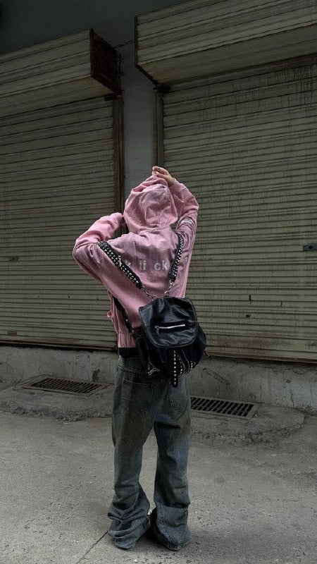 KLICK CLAK Washed Zip Hoodie