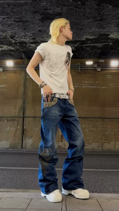 NumbAsia Tribal Flare Denim