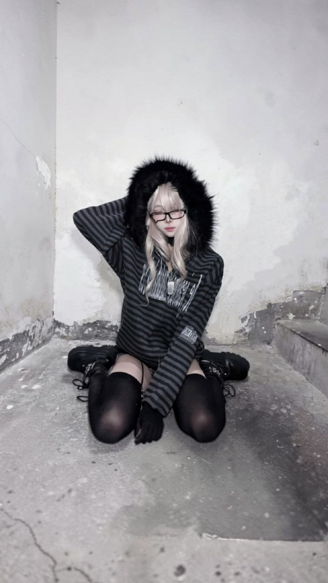 Fur Zip Hoodie