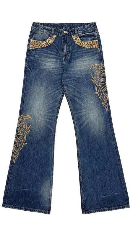 NumbAsia Tribal Flare Denim