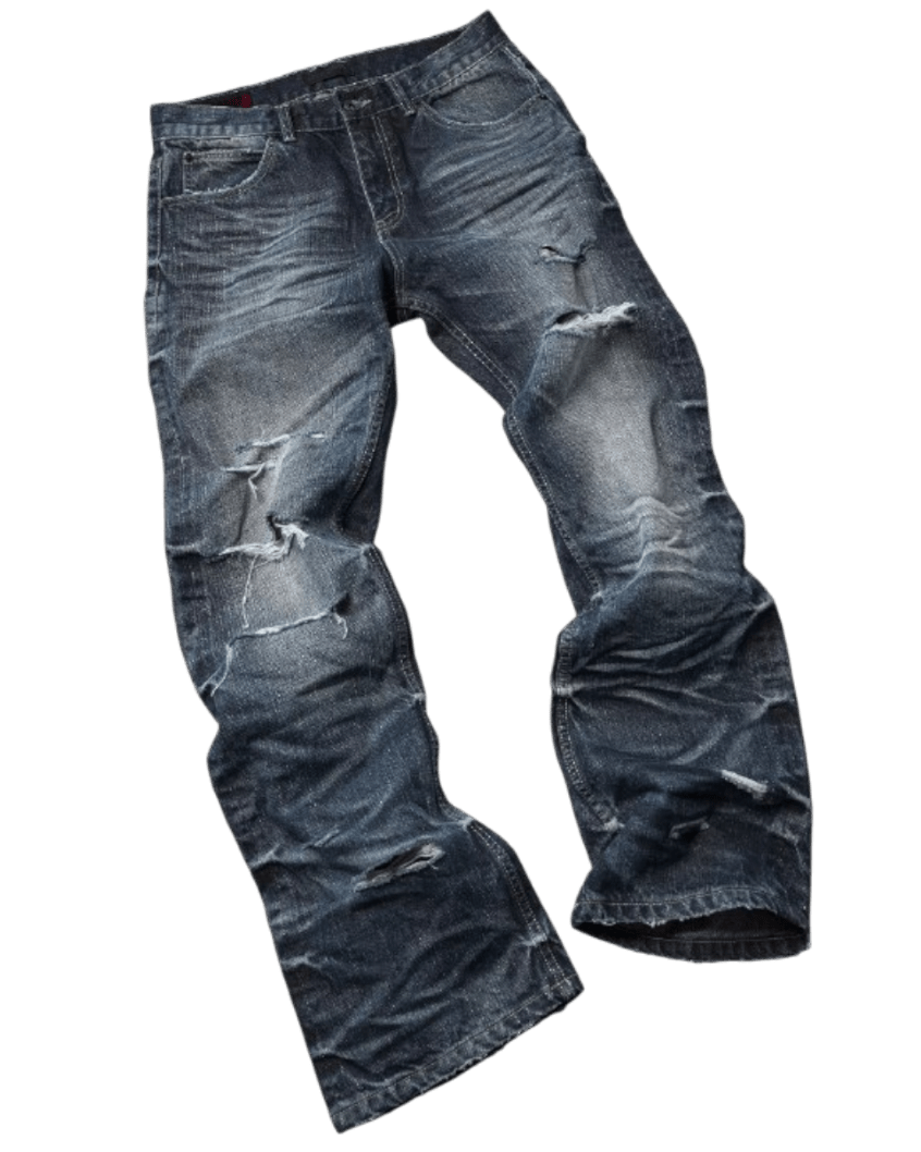 EODUP Distressed Flared Jeans - SWAGLAB