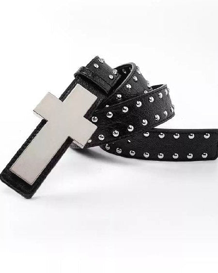 RABELWAVE Cross Leather Belt - SWAGLAB
