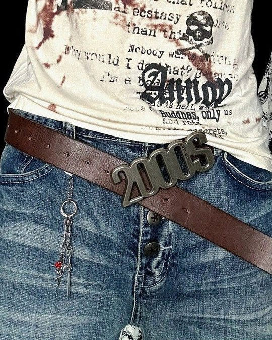 NoE 2000s Leather Belt - SWAGLAB