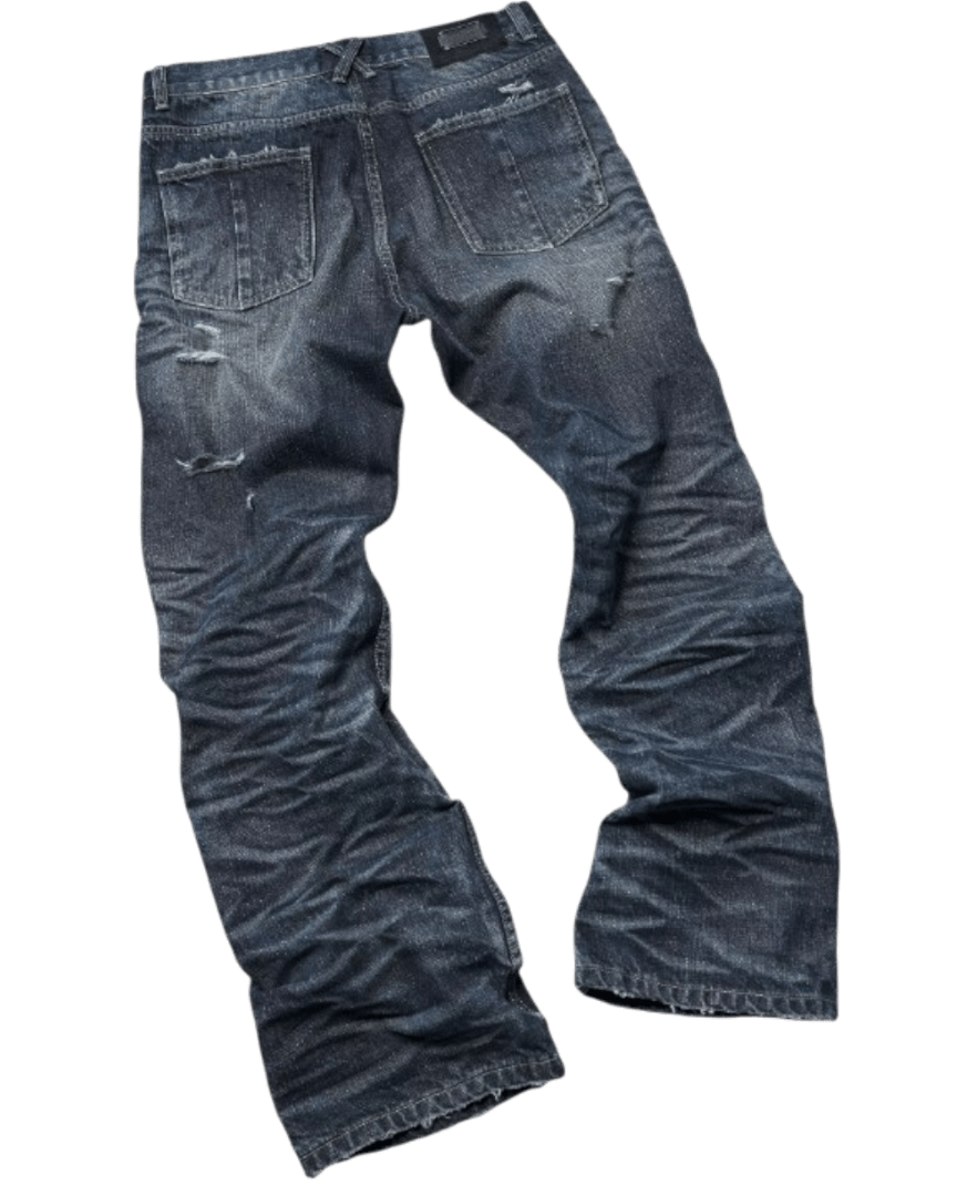 EODUP Distressed Flared Jeans - SWAGLAB