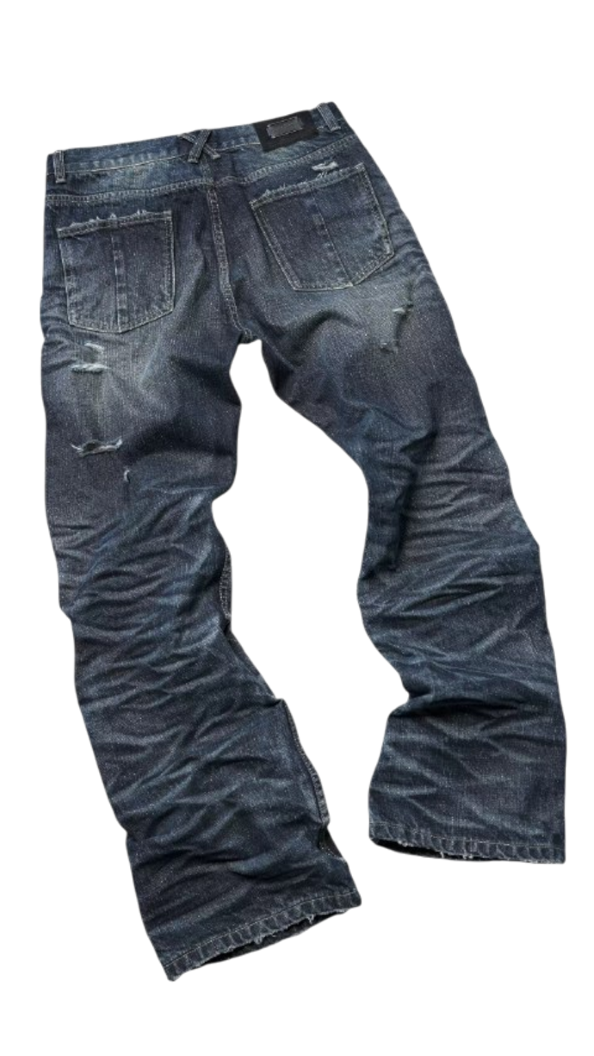 Distressed Flared Jeans