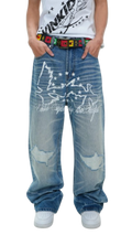 Sidewing Double Dove Baggy Jeans