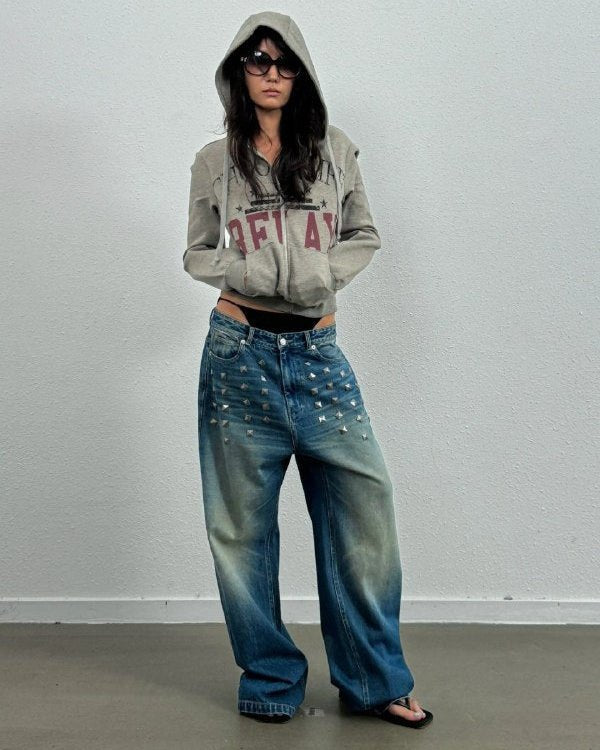 NoE Washed Baggy Jeans - SWAGLAB