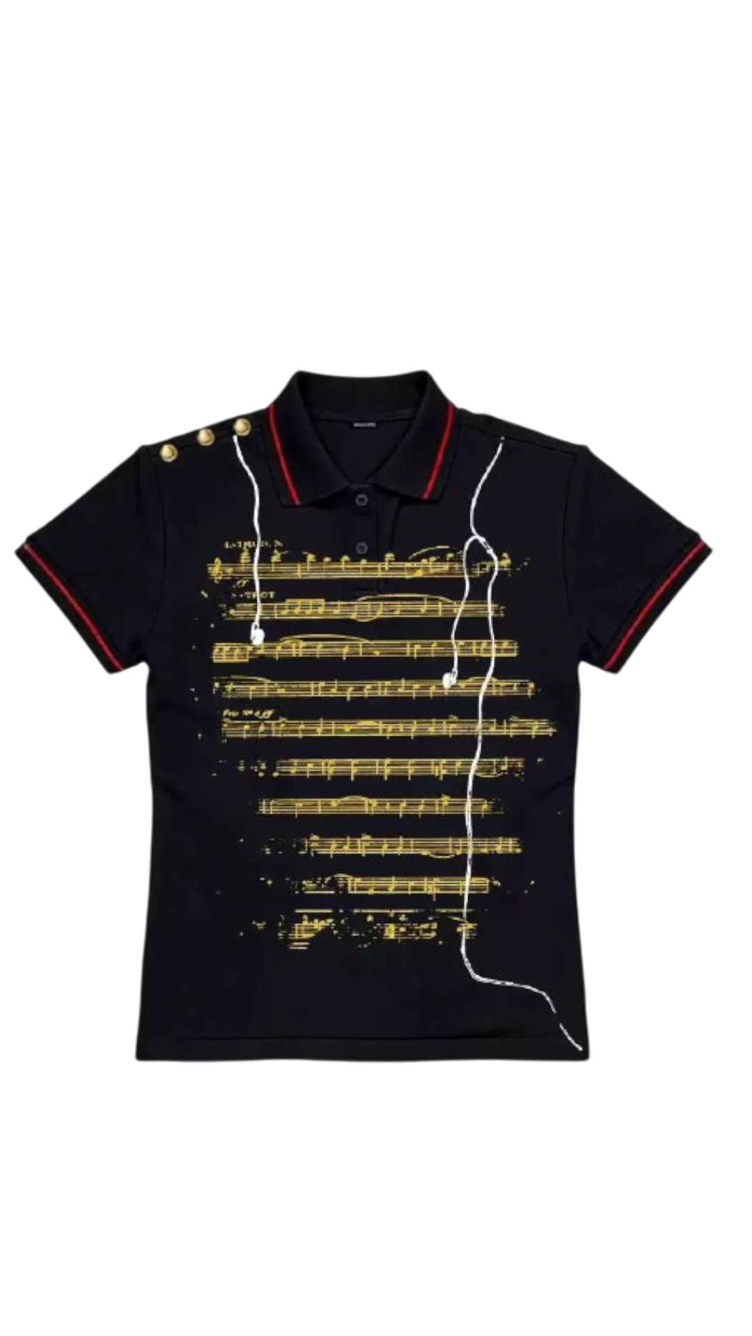 PAIKI Music Note Polo Tee