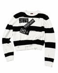 DETW 26FW Punk Striped Patch Knit Sweater - SWAGLAB