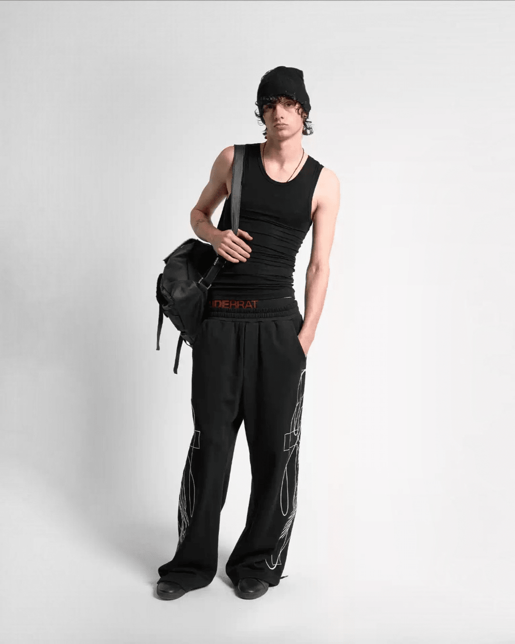 NoE Embroidered Baggy Sweatpants - SWAGLAB