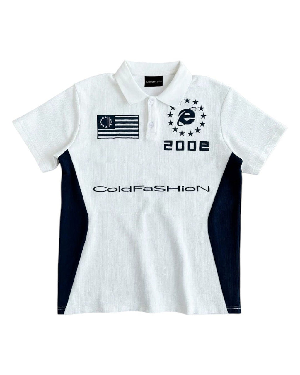 ColdAsia 26SS 2002 Embroidered Polo Shirt - SWAGLAB