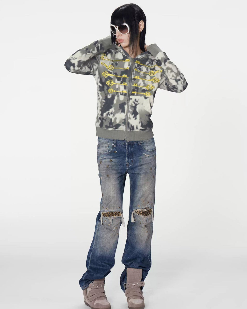 NoE Star Studded Jeans - SWAGLAB