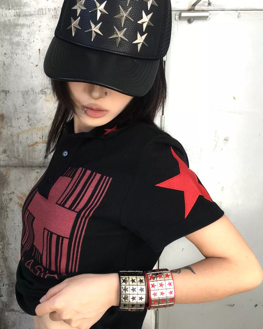 Numb Asia Cross Stripe Polo - SWAGLAB