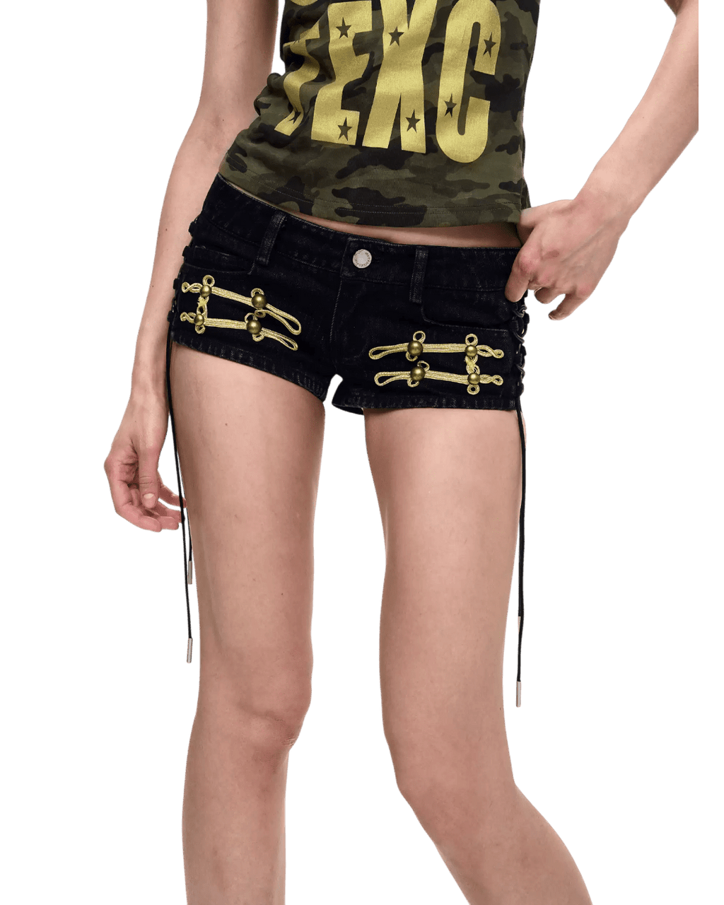 STARTEXCEEDEND Toggle Mini Shorts - SWAGLAB