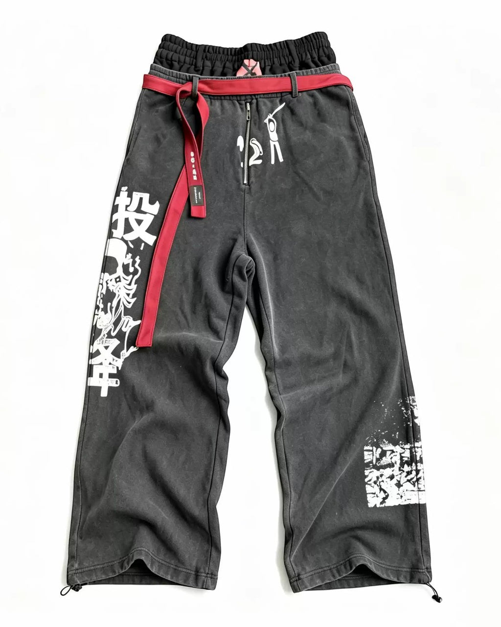INTOWANG Double-Waist Baggy Pants - SWAGLAB