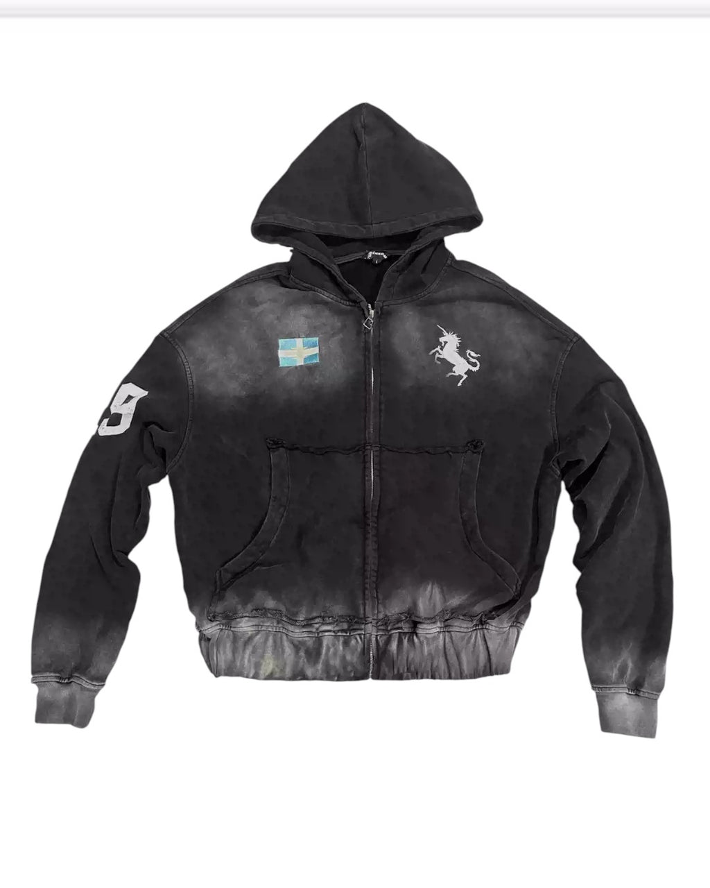 KLICK CLAK Washed Zip Hoodie - SWAGLAB