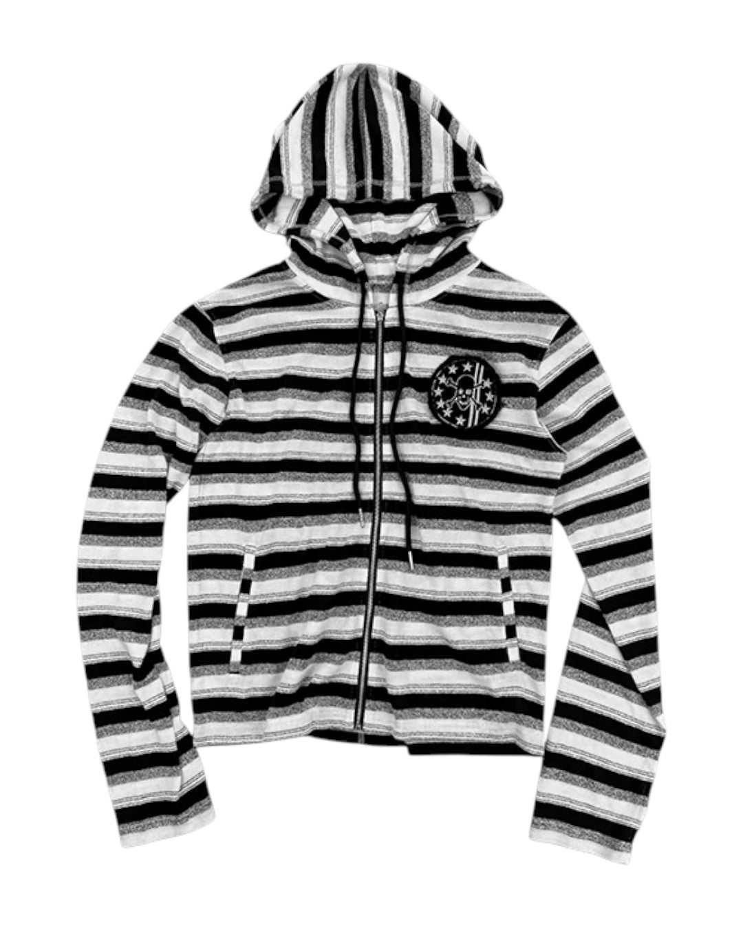 ColdAsia Medal Stripe Zip Hoodie - SWAGLAB