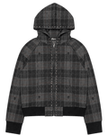 Numb Asia Plaid Zip Hoodie - SWAGLAB