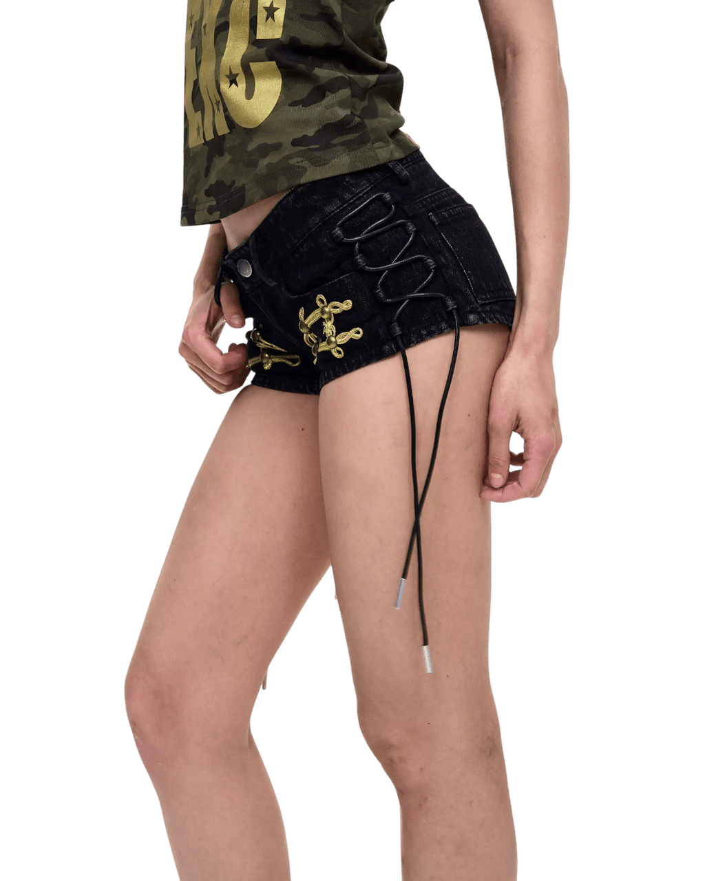 STARTEXCEEDEND Toggle Mini Shorts - SWAGLAB
