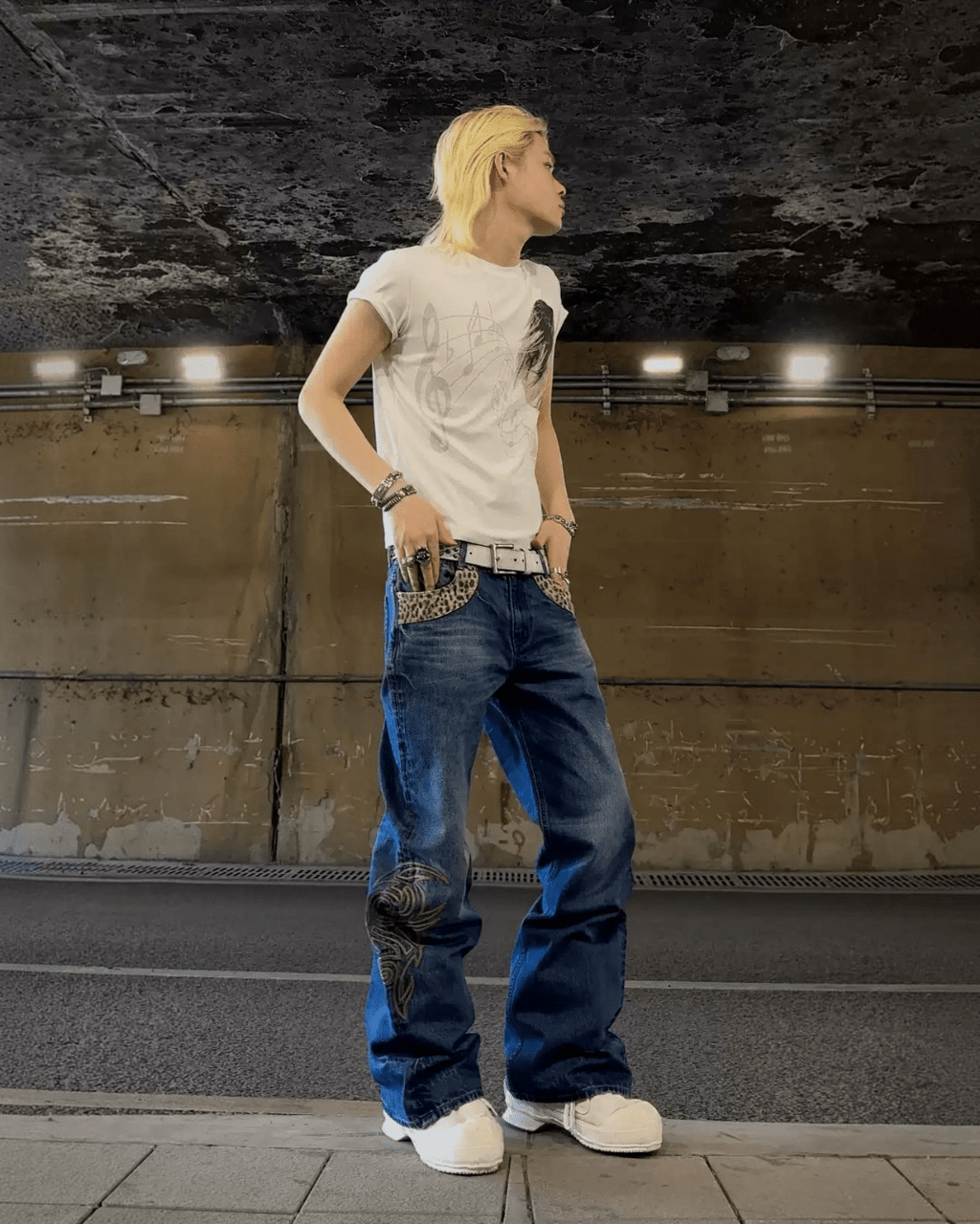 NUMBASIA Tribal Flare Denim - SWAGLAB