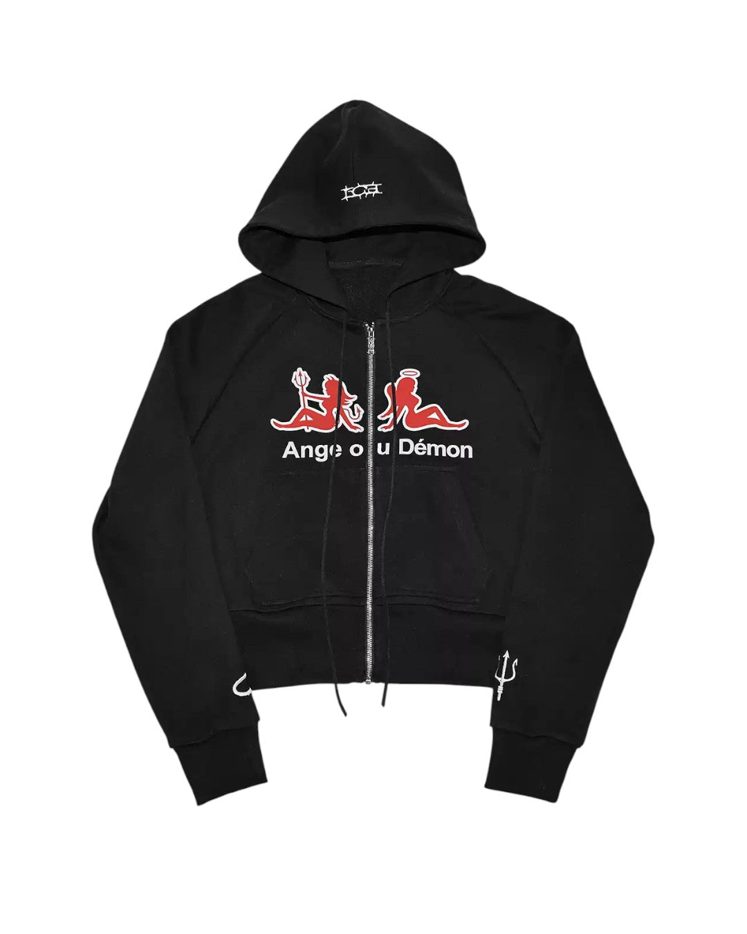 LCE | Devil Cropped Zip Hoodie - SWAGLAB
