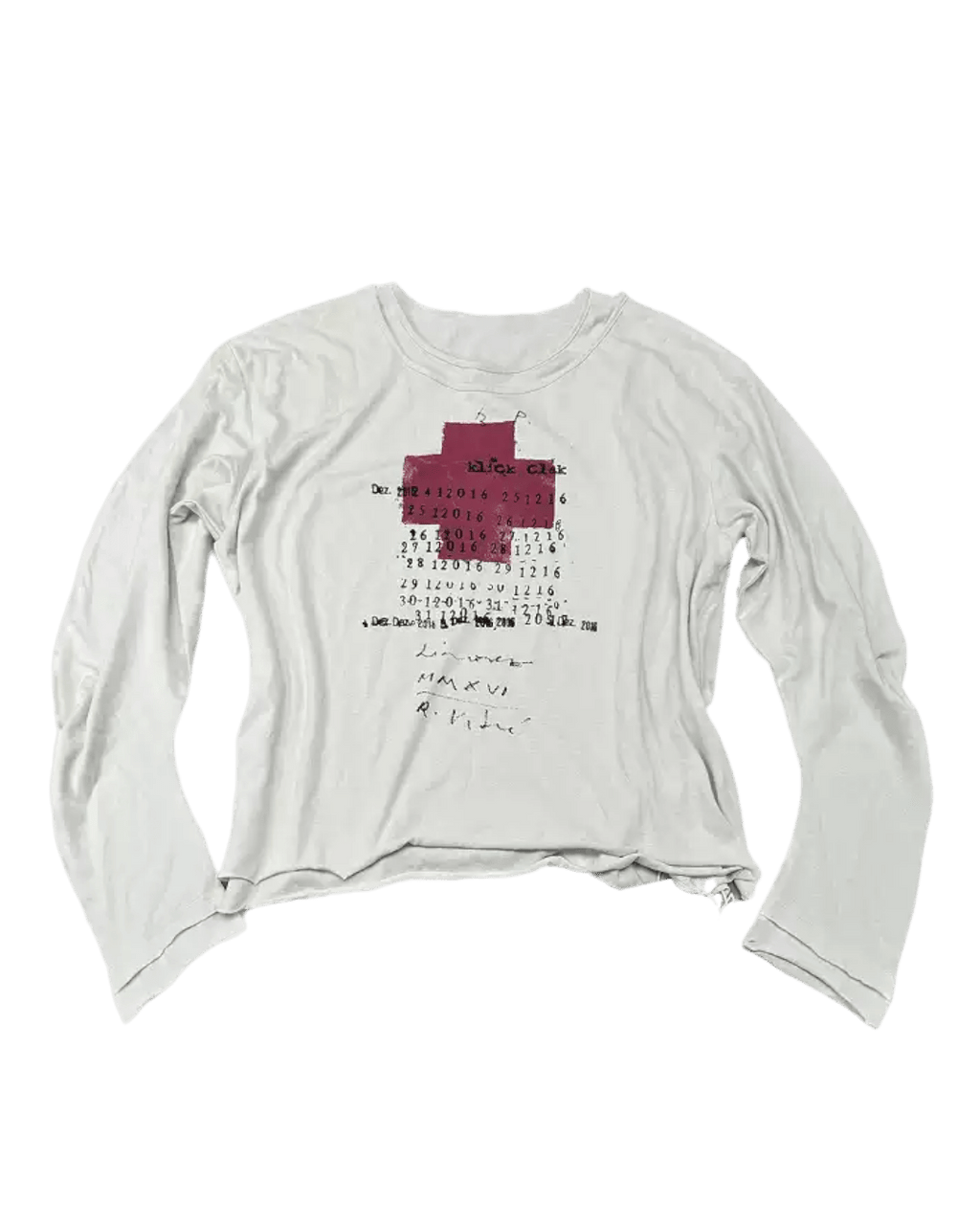 KLICKCLAK Calendar Long Sleeve - SWAGLAB