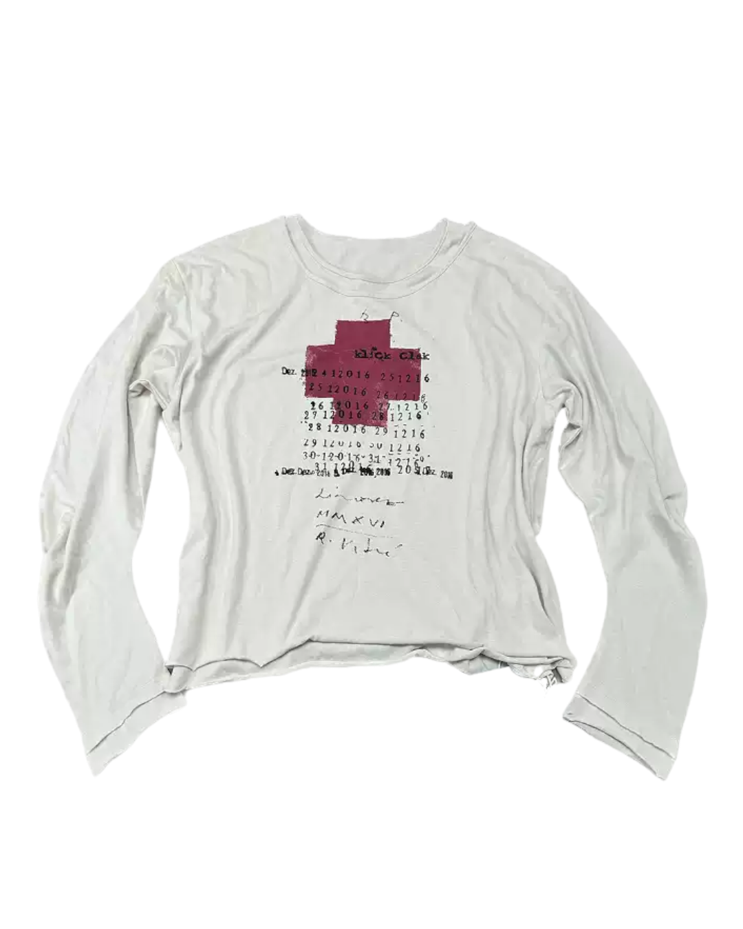 Calendar Long Sleeve Tee