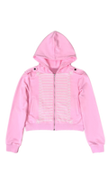 Military Trim Zip Hoodie