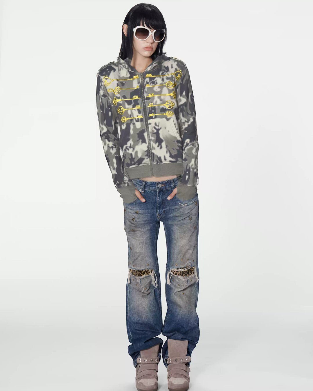 NoE Star Studded Jeans - SWAGLAB