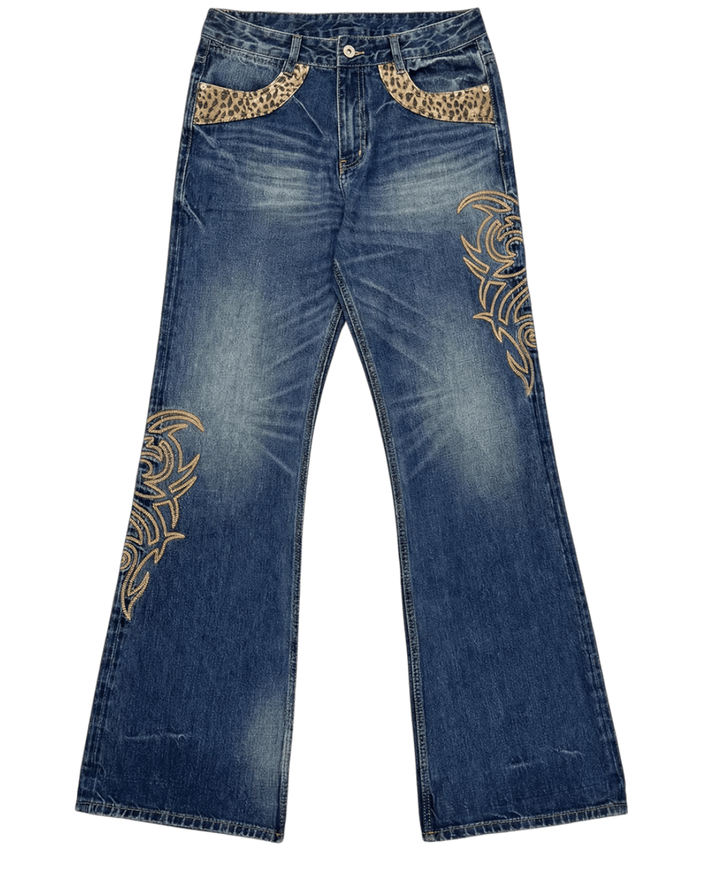 NUMBASIA Tribal Flare Denim - SWAGLAB