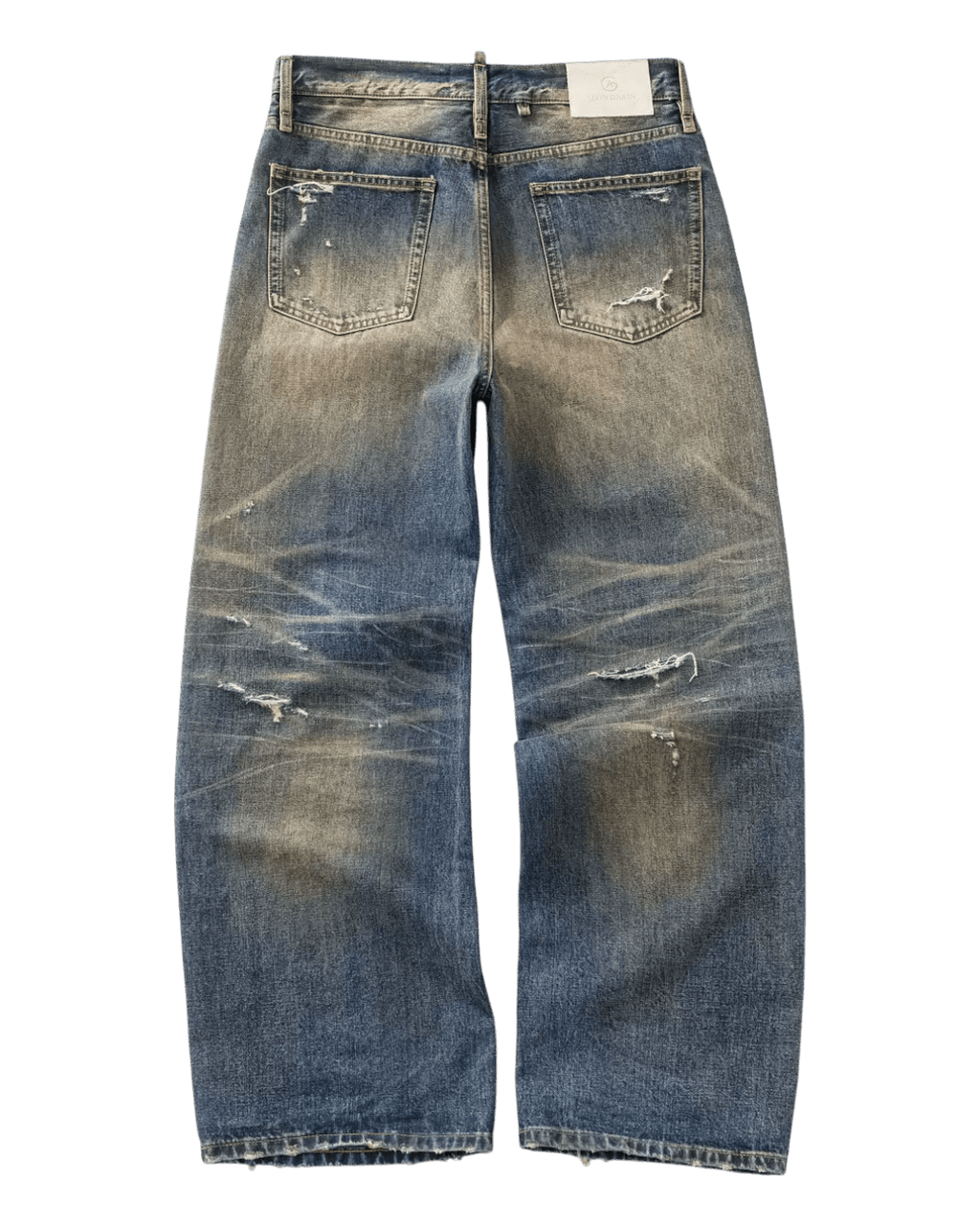 AG Distressed Straight Jeans - SWAGLAB