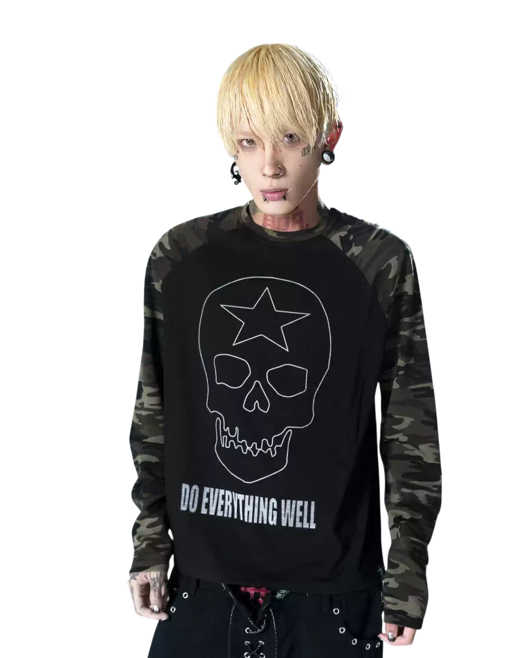 DETW Camo Skull Long Sleeve