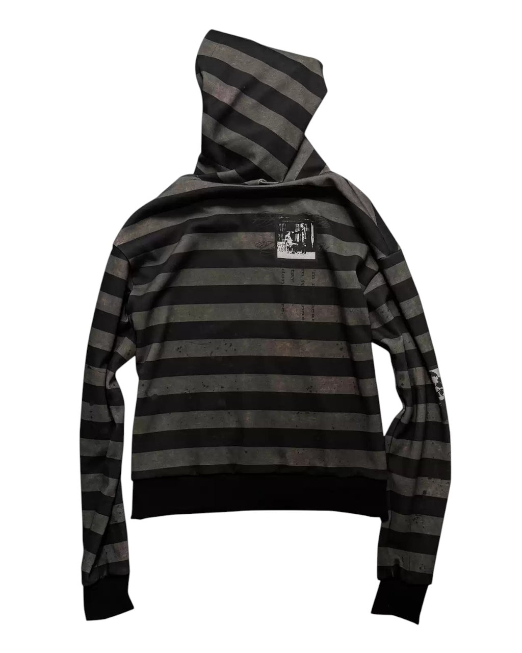 WASE | Rust Portrait Striped Zip Hoodie - SWAGLAB