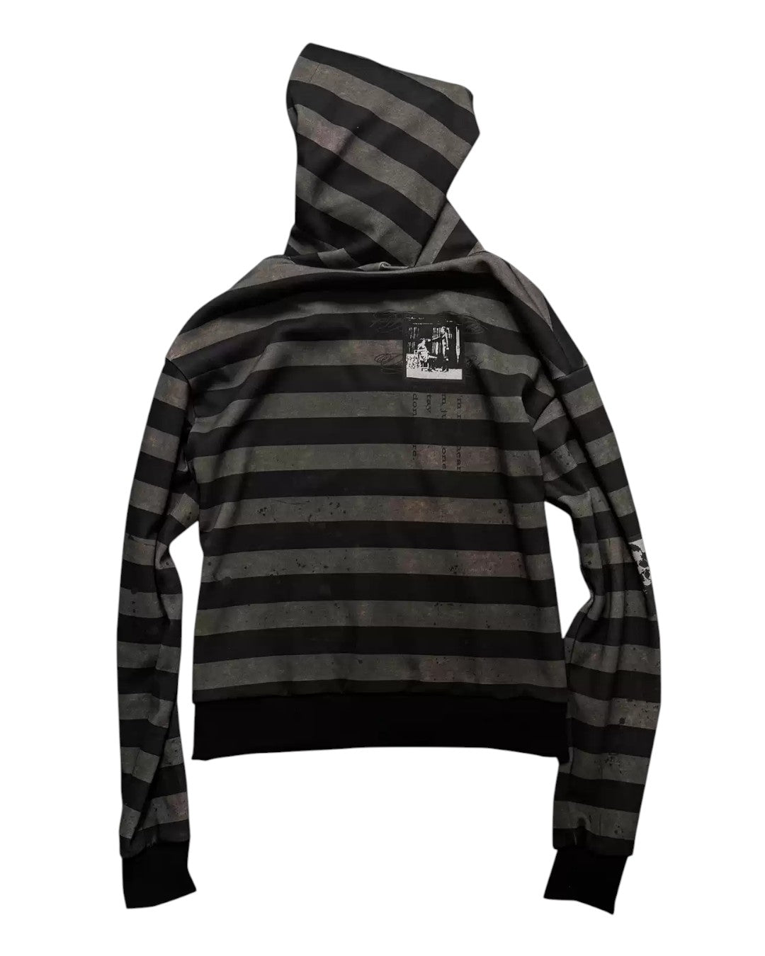 WASE | Rust Portrait Striped Zip Hoodie - SWAGLAB
