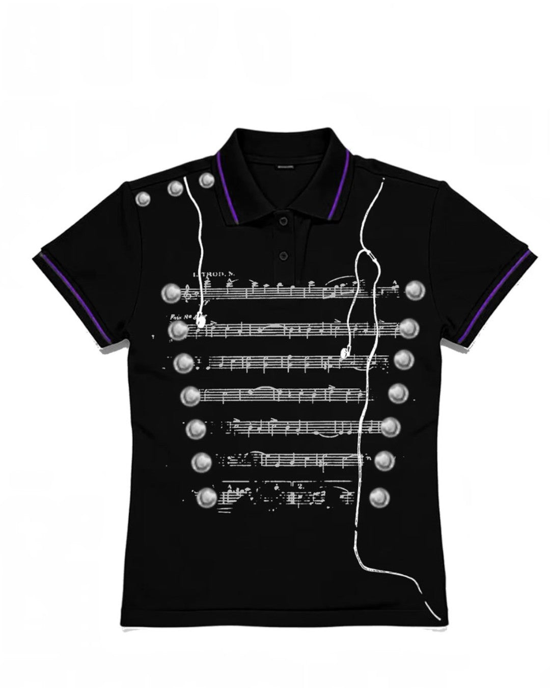 PAIKI Music Note Polo Tee