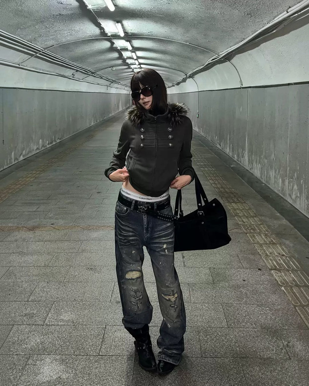 ELYSLUM | Paint-Splatter Straight Jeans - SWAGLAB
