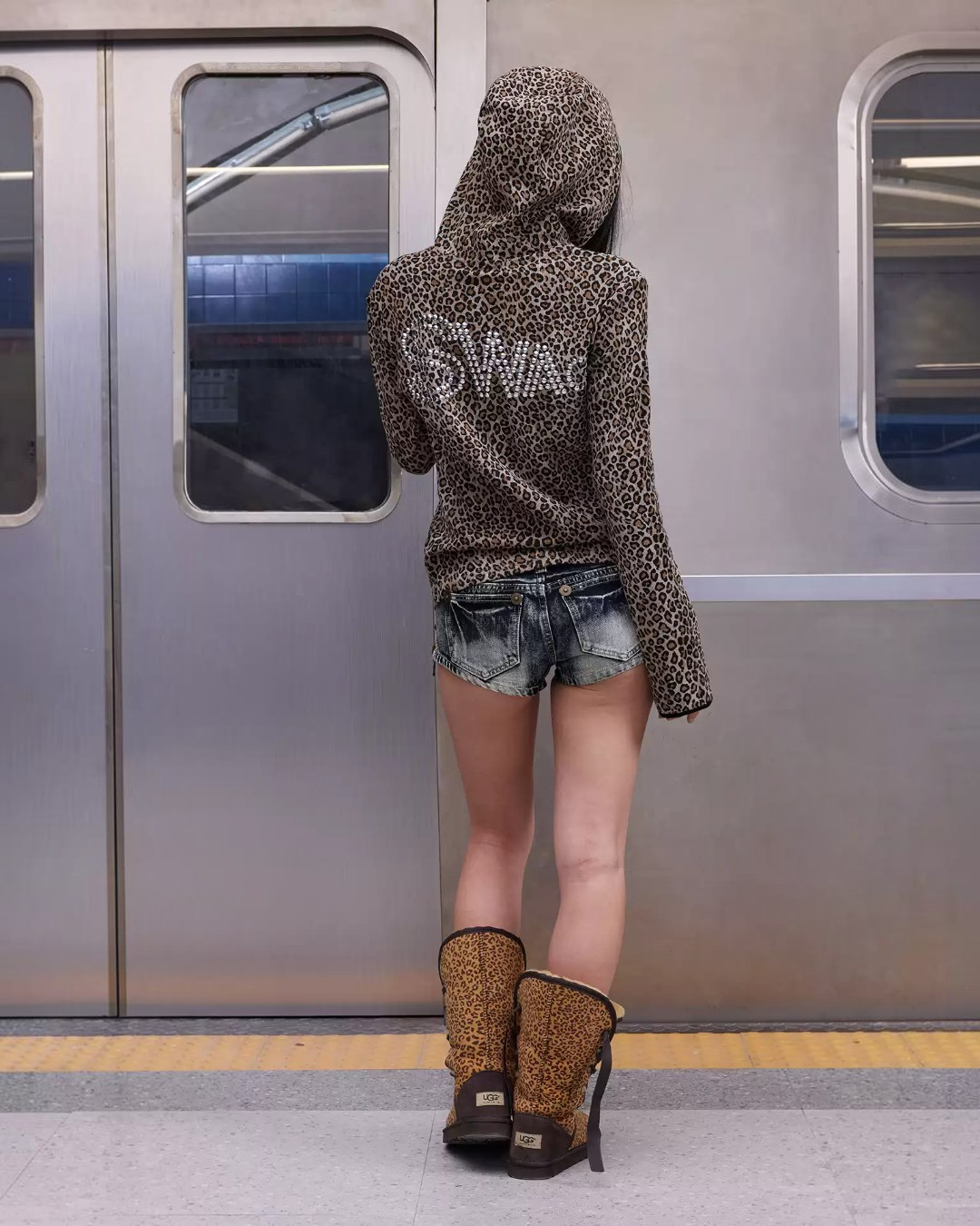 NumbAsia Leopard Zip Hoodie