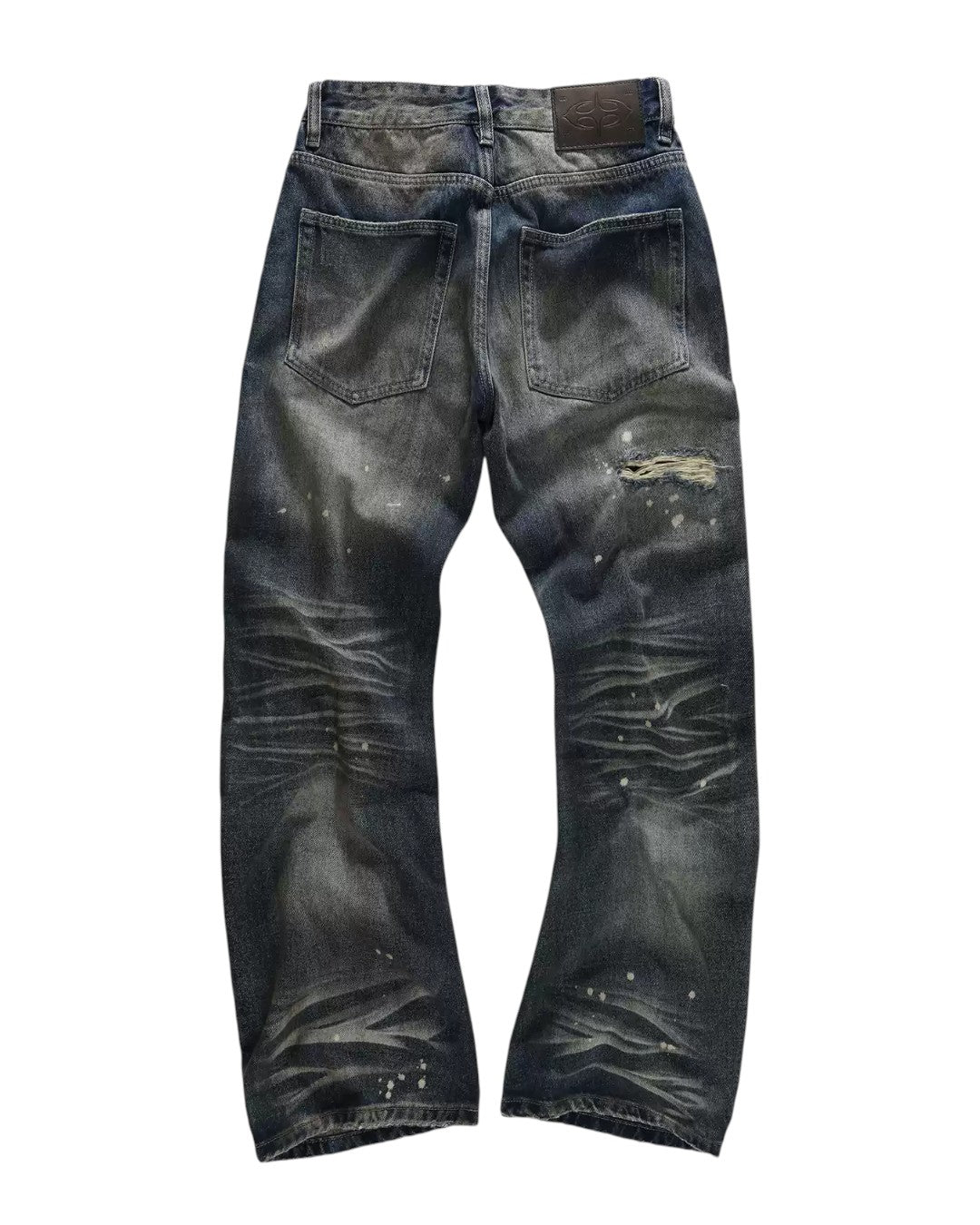 ELYSLUM | Paint-Splatter Straight Jeans - SWAGLAB