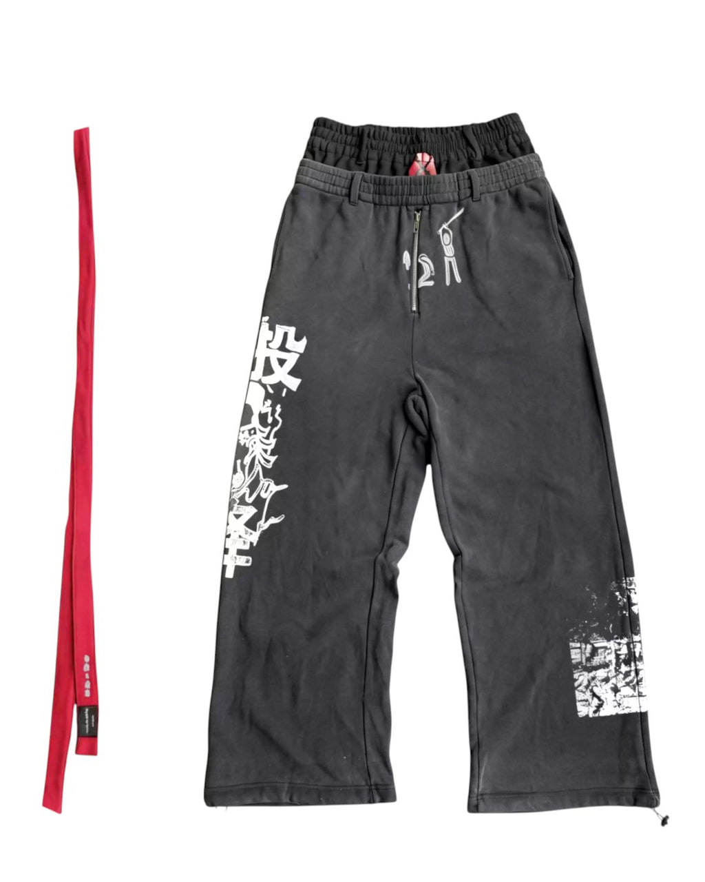 INTOWANG Double-Waist Baggy Pants - SWAGLAB