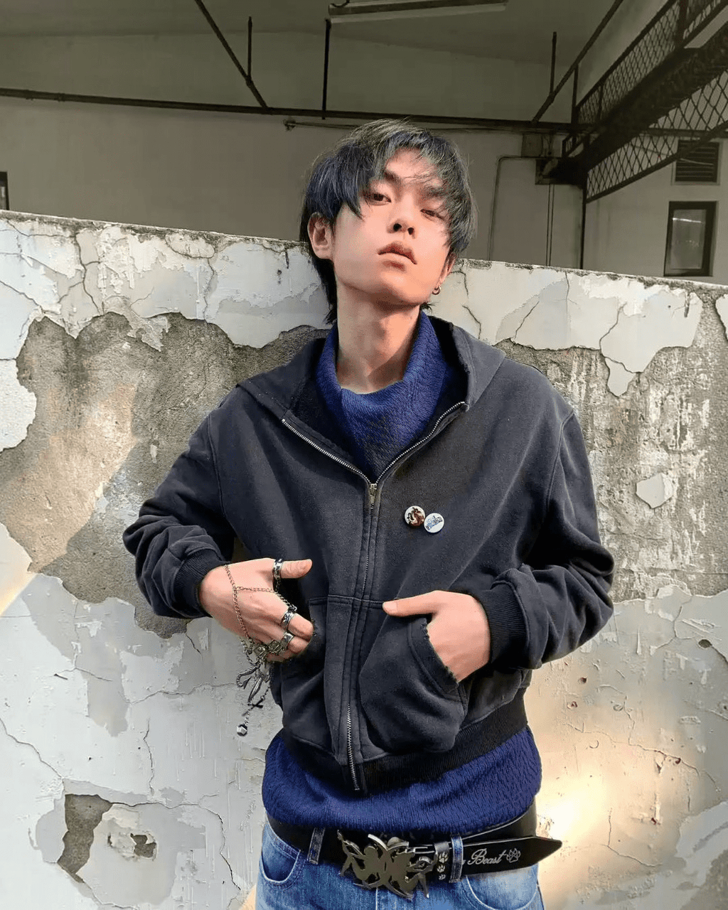 JERRYCLUB Tongue Zip Hoodie - SWAGLAB