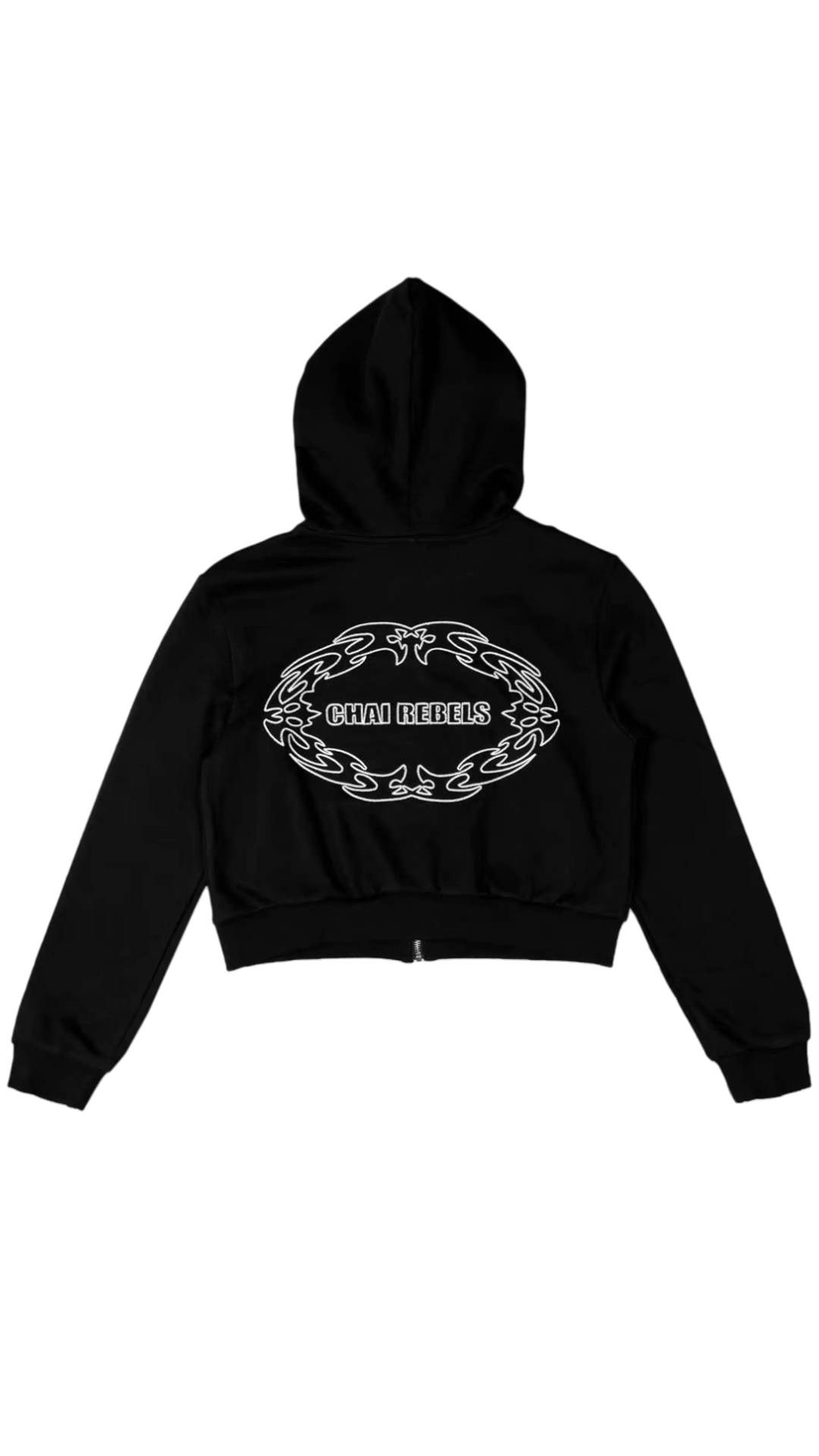 Military Trim Zip Hoodie