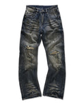 ELYSLUM | Paint-Splatter Straight Jeans - SWAGLAB