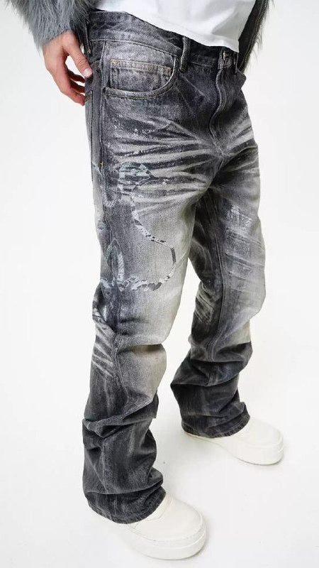 Stacked Flared Jeans