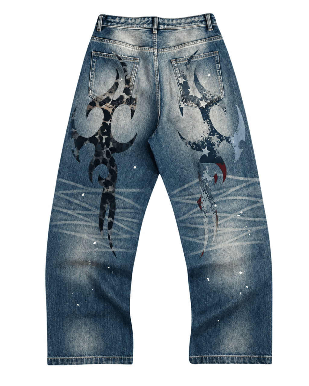 NumbAsia Patch Baggy Jeans - SWAGLAB